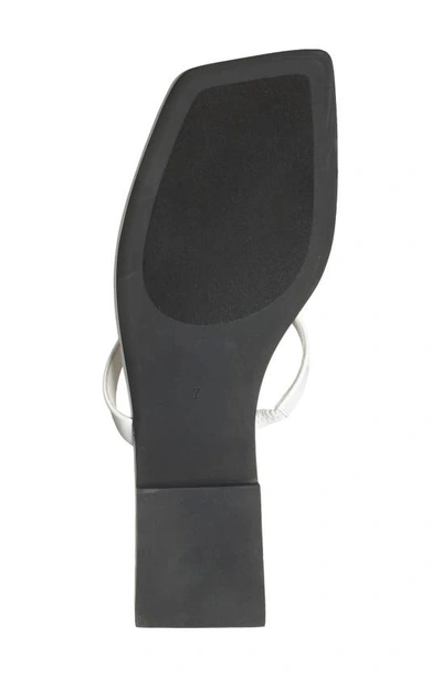 Jeffrey Campbell Ring On It Sandal In White Patent Silver