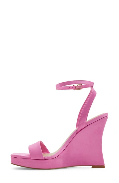 Shop Aldo Nuala Ankle Strap Platform Wedge Sandal In Medium Pink