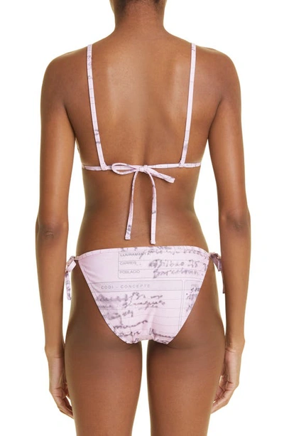 Shop Paloma Wool Pitstop Side Tie Bikini Bottoms In Pink