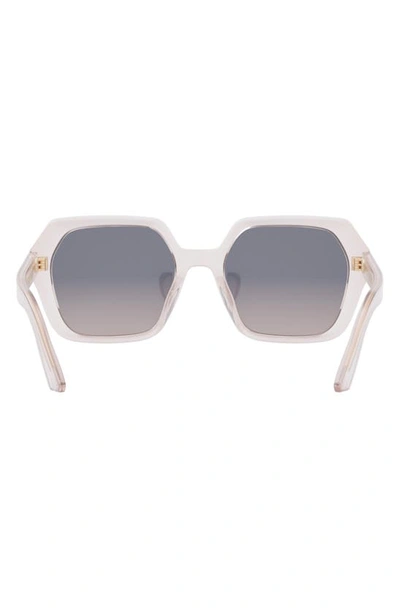Shop Dior 'midnight S2f 56mm Geometric Sunglasseses In Matte Pink / Gradient Roviex