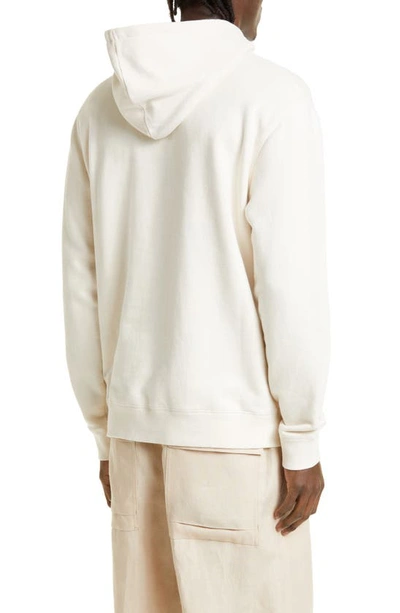 Shop Sunspel Cotton French Terry Hoodie In Undyed