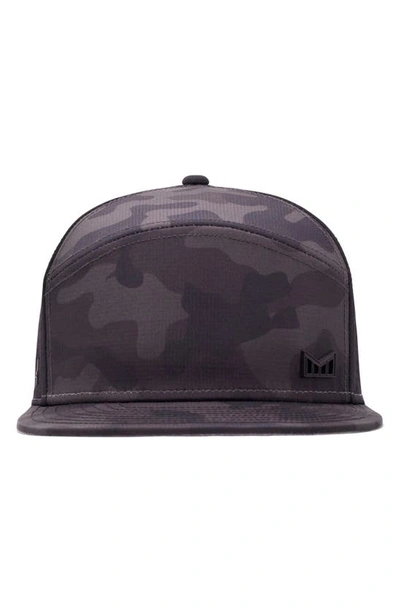 Shop Melin Trenches Icon Hydro Performance Snapback Hat In Black Camo