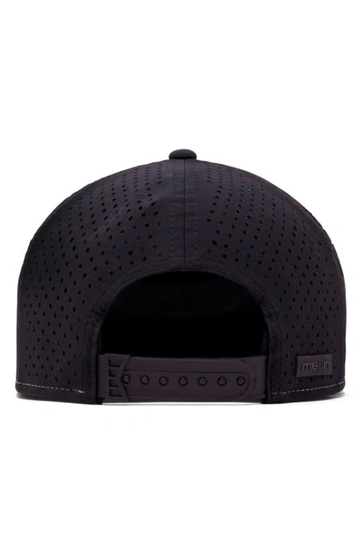 Shop Melin Trenches Icon Hydro Performance Snapback Hat In Black Camo