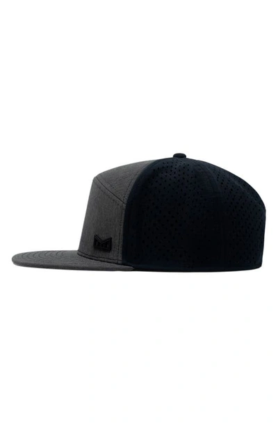 Shop Melin Trenches Icon Hydro Performance Snapback Hat In Heather Charcoal/ Black