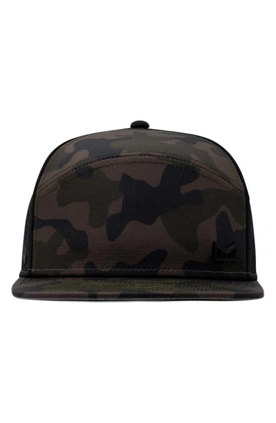 Shop Melin Trenches Icon Hydro Performance Snapback Hat In Olive/ Camo