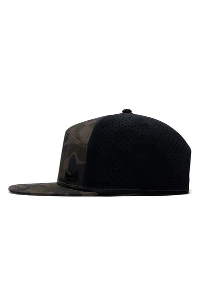 Shop Melin Trenches Icon Hydro Performance Snapback Hat In Olive/ Camo