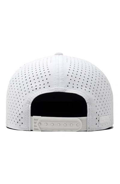 Shop Melin Trenches Icon Hydro Performance Snapback Hat In White/ White