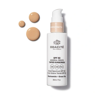 Shop Odacite Spf 50 Flex-perfecting™ Mineral Drops Tinted Sunscreen