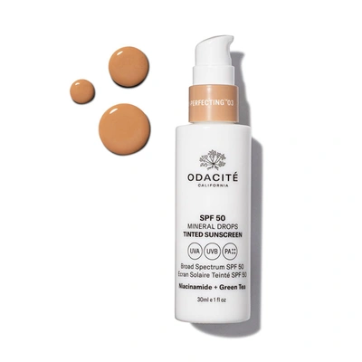 Shop Odacite Spf 50 Flex-perfecting™ Mineral Drops Tinted Sunscreen