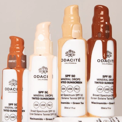 Shop Odacite Spf 50 Flex-perfecting™ Mineral Drops Tinted Sunscreen