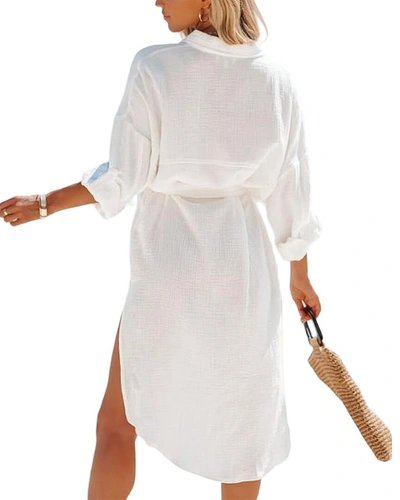 Shop Enjoy Petra Dress In White