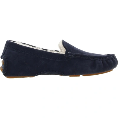 Shop Gentle Souls By Kenneth Cole Mina Driver Cozy Womens Flat Slip On Loafers In Blue