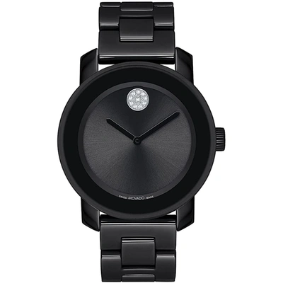 Shop Movado Women's Bold Ceramic Black Dial Watch