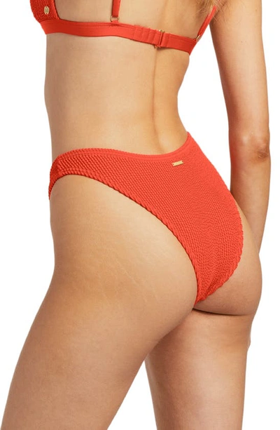 Billabong Summer High Hike Bikini Bottoms In Red Aloha