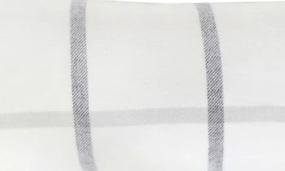 Shop Pom Pom At Home Copenhagen Windowpane Check Cotton Lumbar Accent Pillow In White/grey