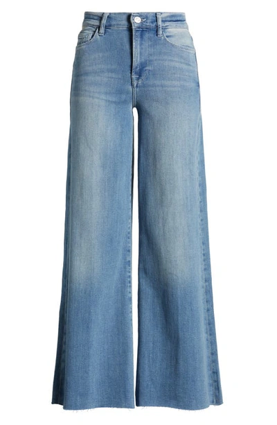 Frame Le Palazzo High Rise Cropped Wide Leg Jeans In Galeston In Jonah ...