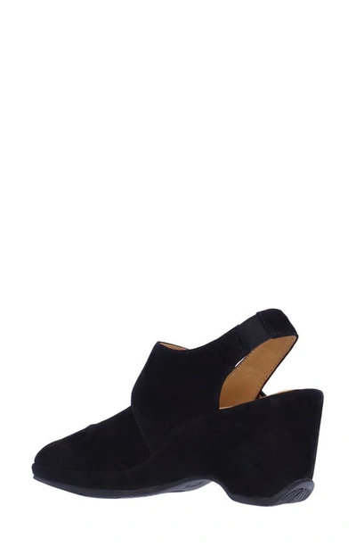 L'amour Des Pieds Asymmetric Peep Toe Pump In Black