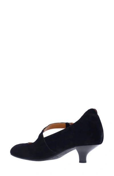 L'amour Des Pieds Asymmetric Kitten Heel Pump In Black