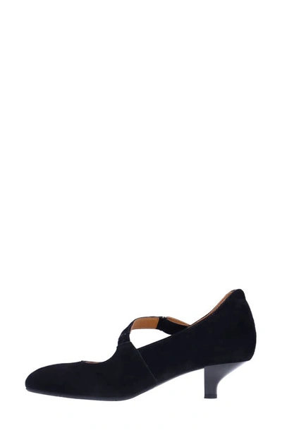 L'amour Des Pieds Asymmetric Kitten Heel Pump In Black