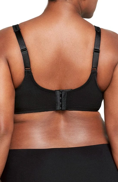 Glamorise Plus Size Full Figure Magiclift Minimizer Wirefree Bra In Black