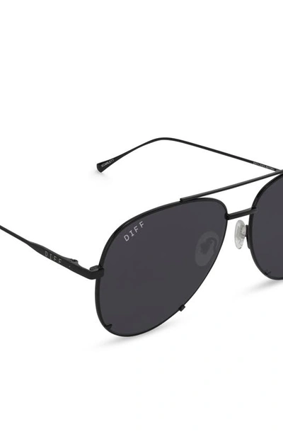 Shop Diff 63mm Scarlett Sunglasses In Black / Grey Lens
