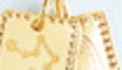 Sterling Forever 14k Gold Plated Brass Zodiac Tag Necklace In Gold - Aquarius