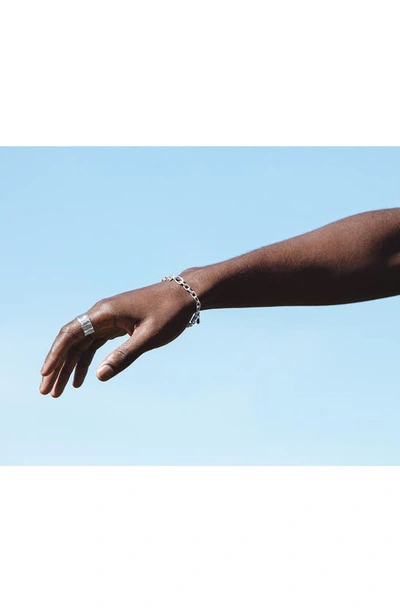 Shop Monica Vinader Alta Capture Mini Link Bracelet In Silver