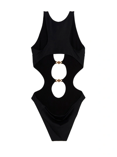 Shop Versace 'greek Chain' One-piece Swimsuit
