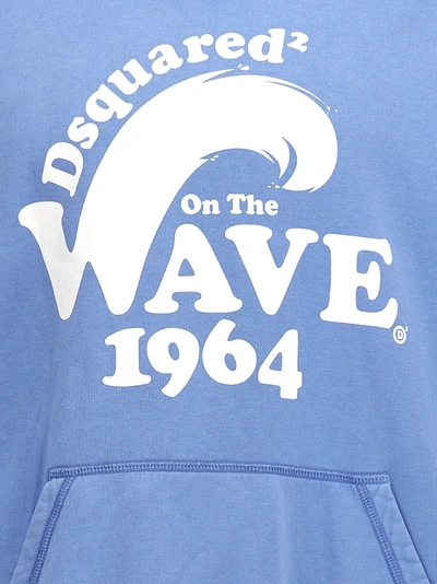 Shop Dsquared2 D2 On The Wave Sweatshirt Light Blue