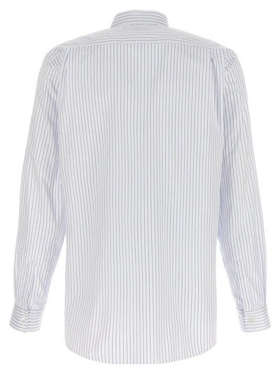 Shop Comme Des Garçons Shirt Striped Shirt Shirt, Blouse Light Blue
