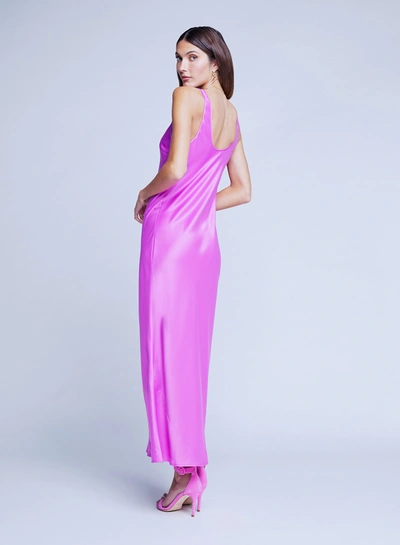 Shop L Agence Akiya Dress In Bright Violet