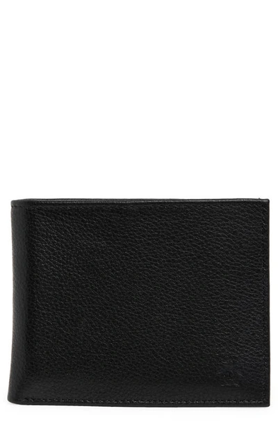 Shop Original Penguin Pebble Leather Wallet In Black