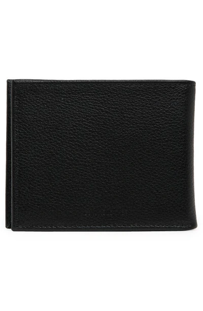 Shop Original Penguin Pebble Leather Wallet In Black