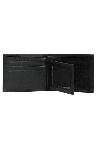 Shop Original Penguin Pebble Leather Wallet In Black