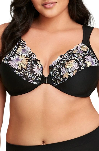 Shop Glamorise Wonderwire® Front Close Underwire Bra In Floral Print