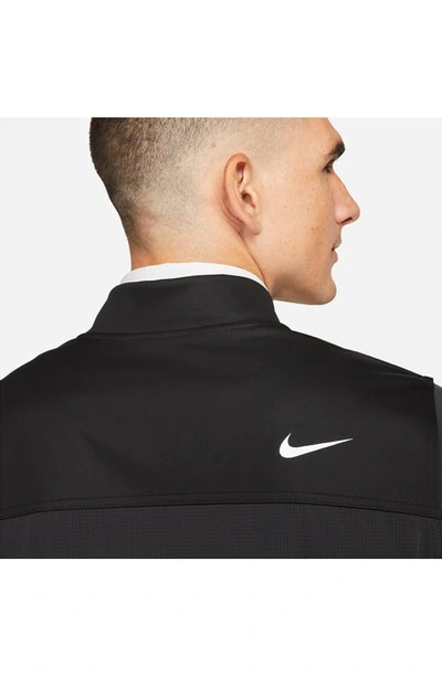 Shop Nike Tour Essential Water-repellent Golf Jacket In Black/ Black/ White