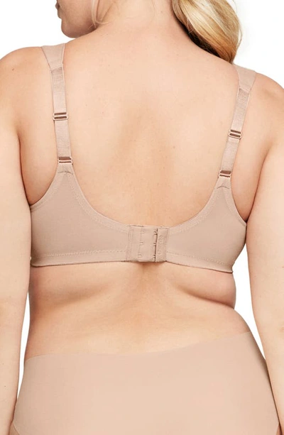 Glamorise Plus Size Full Figure Magiclift Seamless T-shirt Wirefree Bra In Cafe