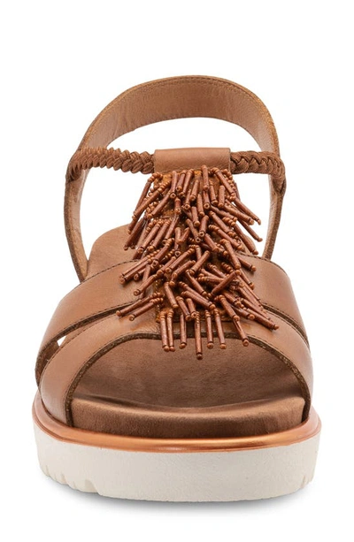 Ara Bristol Platform Sandal In Cognac Calf