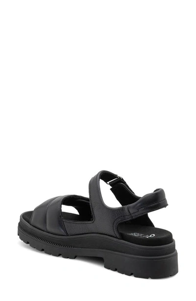 Shop Ara Danya Slingback Platform Sandal In Black Calf