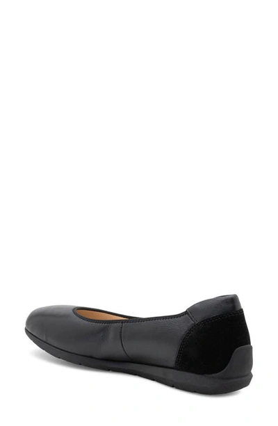 Shop Ara Sh Ballet Flat In Black Calf