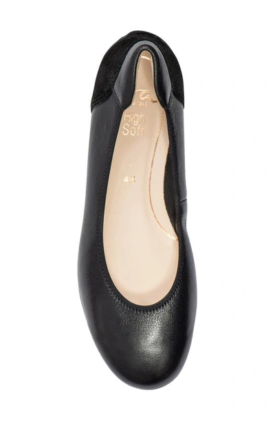 Shop Ara Sh Ballet Flat In Black Calf