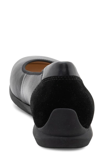 Ara Sh Ballet Flat In Black Calf