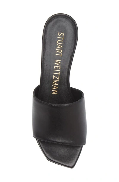 Shop Stuart Weitzman Squarehigh Platform 95 Slide Sandal In Black