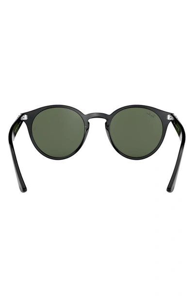 Ray Ban Rb2180 Acetate Round Sunglasses In Black
