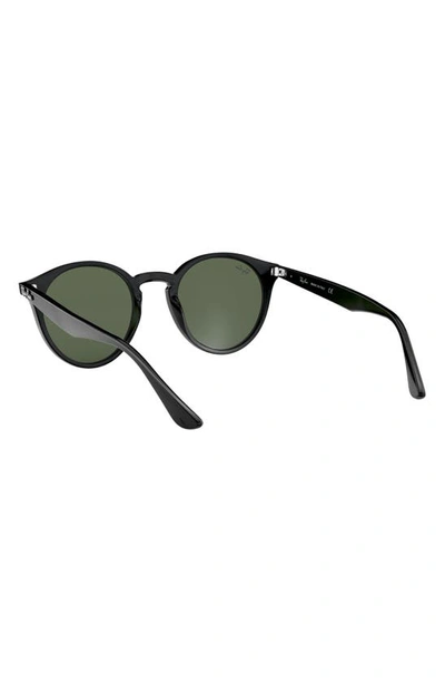Ray Ban Rb2180 Acetate Round Sunglasses In Black