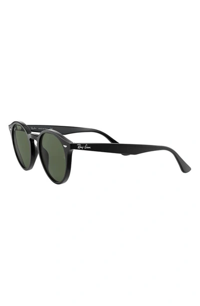 Shop Ray Ban Highstreet 49mm Round Sunglasses In Black