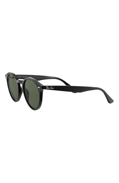 Ray Ban Rb2180 Acetate Round Sunglasses In Black