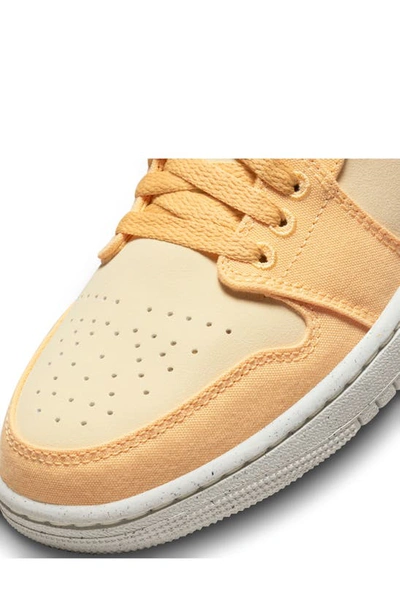 Shop Jordan Air  1 Low Se Basketball Sneaker In Celestial Gold/ Muslin/ Sail