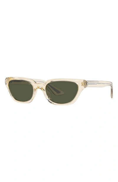 Oliver Peoples X Khaite 1983c 52mm Irregular Sunglasses In Light Beige