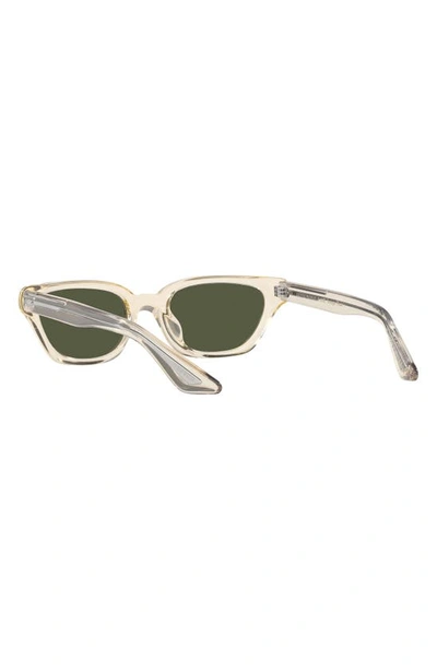 Oliver Peoples X Khaite 1983c 52mm Irregular Sunglasses In Light Beige